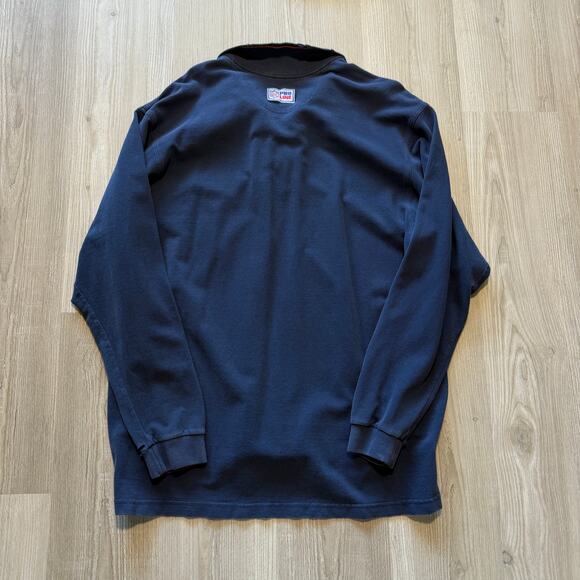 Men's Vintage 90's Nike Denver Broncos 1/4 Zip Pullover Long Sleeve Shirt Sz L - Picture 3 of 7